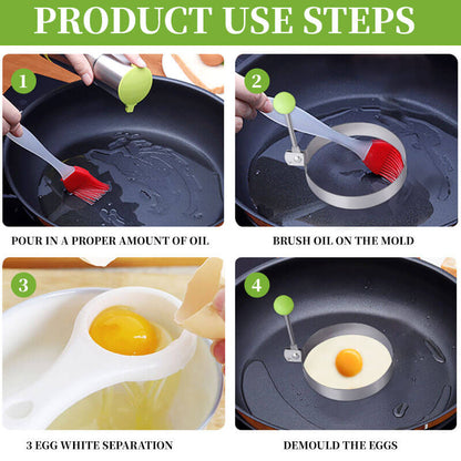 🔥 LAST DAY 49% OFF- Stainless Steel Fried Egg Molds