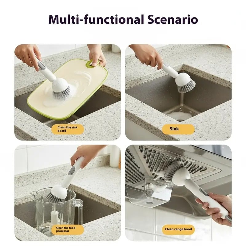 🏆Flash Sale⚡ 50K+ SOLD! 6-in-1 Rotatable Dish Brush