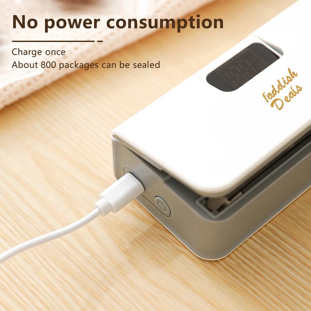 🔋 Portable Power Sealer: USB Rechargeable Mini Heat Sealer for Food Storage